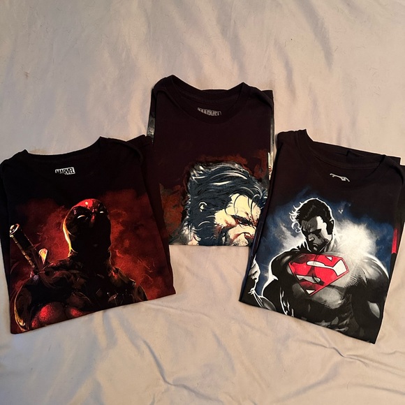 3 black t-shirts. - Picture 1 of 12